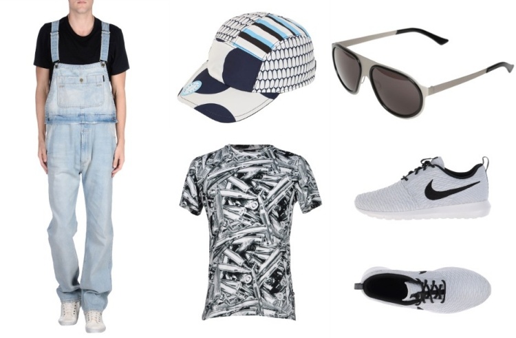 outfits-sommar-2015-overall-marcjacobs-cap-kenzo-tshirt-byblos-glasögon-l.g.r.-sneakers-nikeflyknit