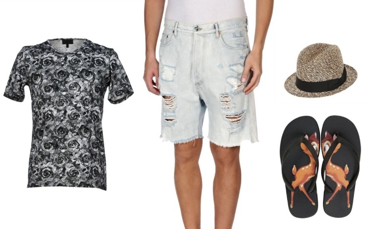 outfits-sommar-2015-tshirt-leshommes-byxor-m.griffoni-hatt-superduper-flipflops-givenchy