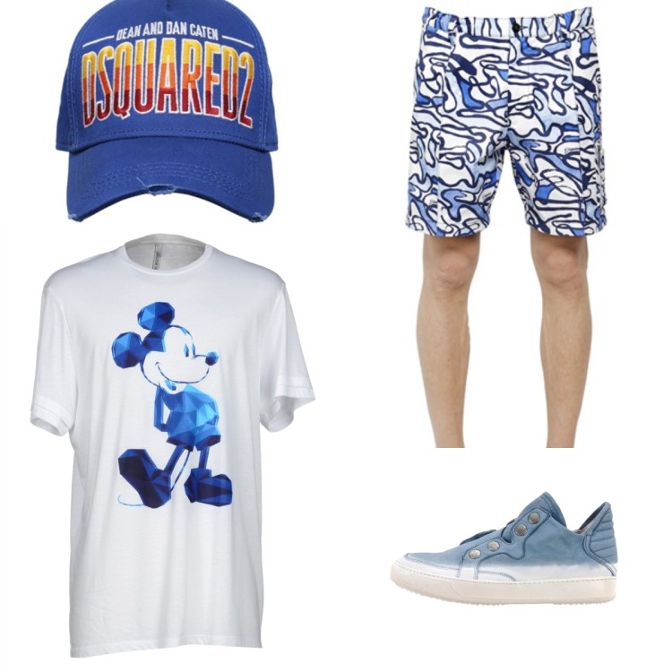 outfits-sommar-2015-hatt-dsquared-tshirt-neilbarret-byxor-dsquared-sneaker-brunobordese