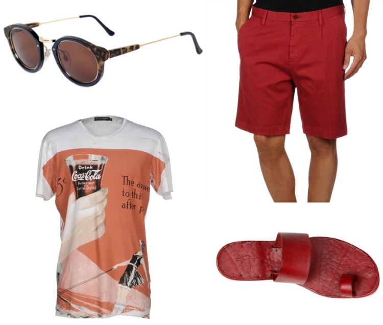 Outfits sommaren 2015 -brille-super-tshirt-d & g-hose-m.griffoni-sandalen-dimissiasons & amp; miller