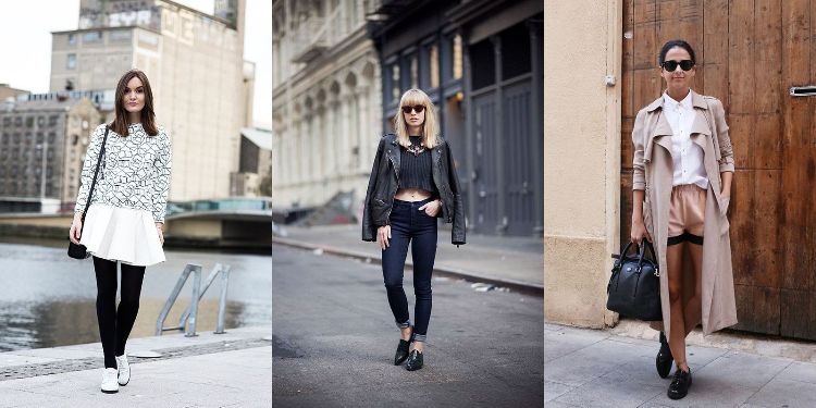 oxford skor modeller kvinnor damer mode street kombination kombination