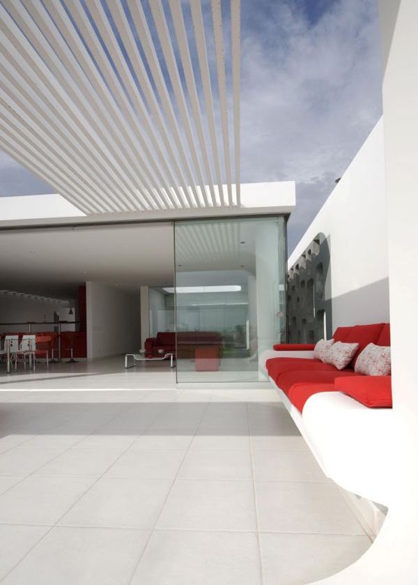 minimalistisk arkitektur - skyddande tak