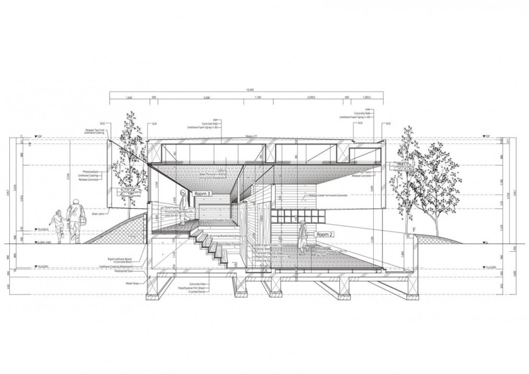 Panoramafönster-inredning-trädgård-minimalistisk-plan-plan-plan-massa-modern-arkitektur