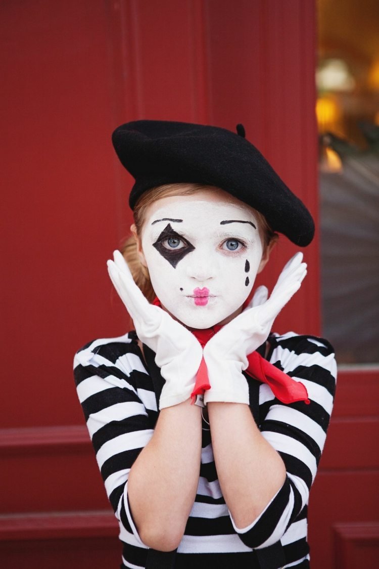 barn smink karneval halloween mimedräkt