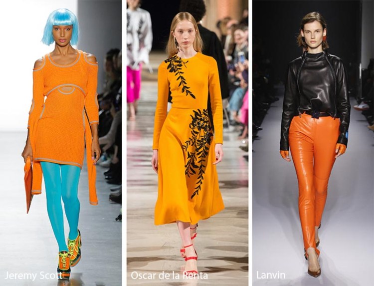 pantone färger läderbyxor blazer klänning modetrender catwalk