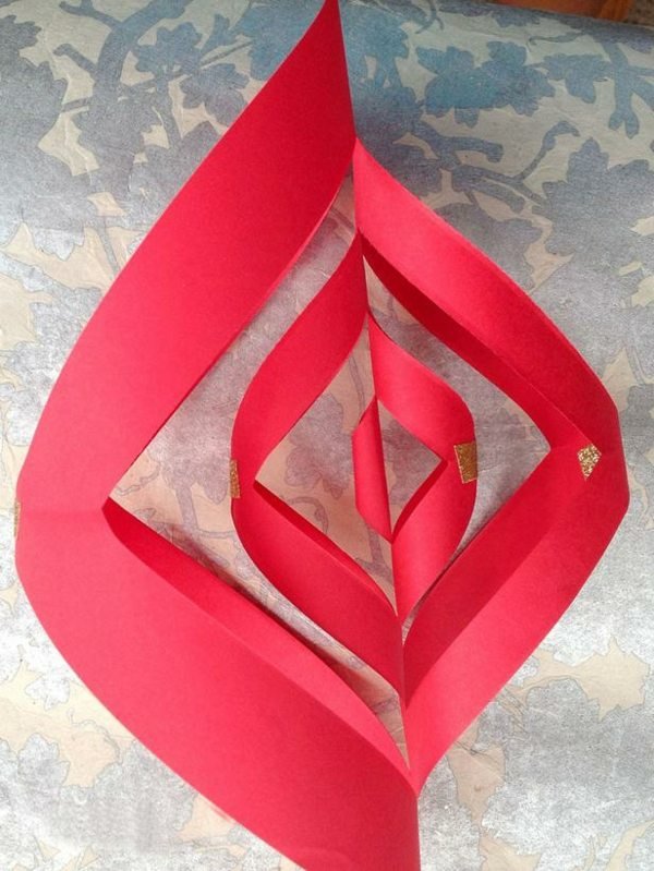 Paper star make fold snabb idé