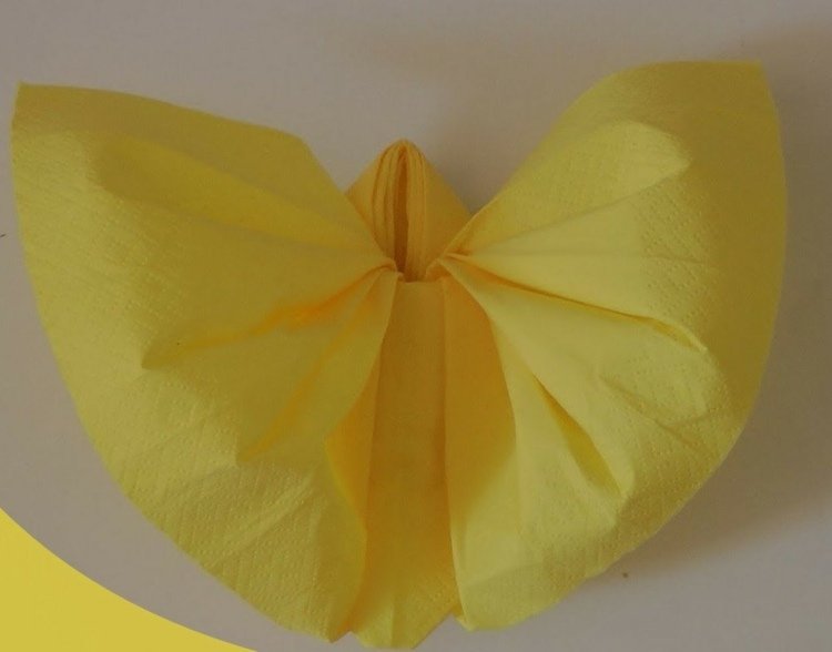 vikpapper servetter gul fjäril wing angel video