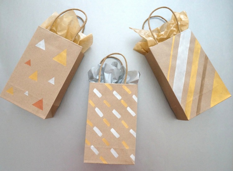 papperspåsar tinker idéer-present-förpackning-diy-instruktioner