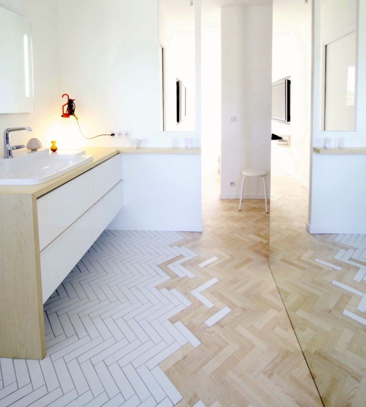 kakelparkett badrum korridor bilder kombinera idéer