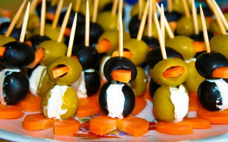 fest fingermat recept-idéer-snacks-oliver-morot-pingviner