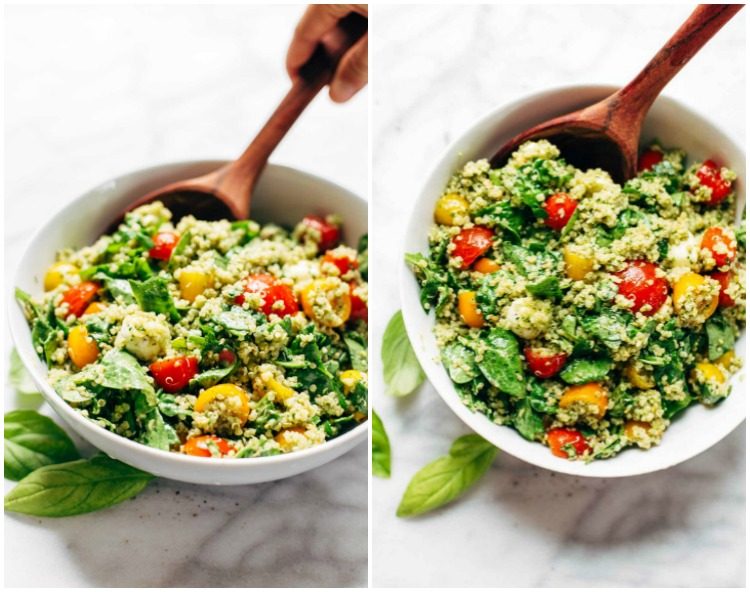 festsallader-snabb-friska-recept-quinoa-spenat-tomater