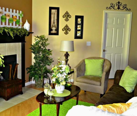 ljusgrön-med-brun-i-vardagsrummet