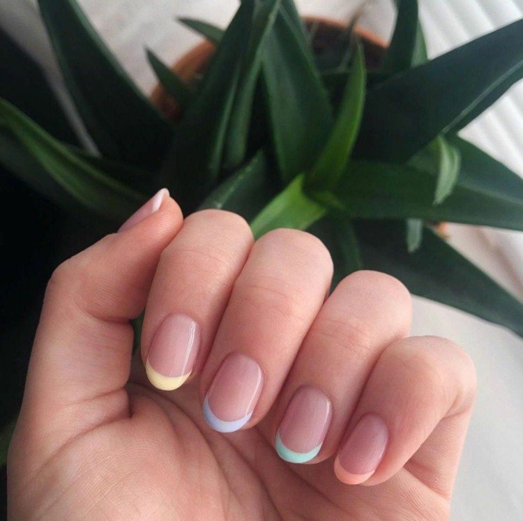 Nail Tips Design Nail Trends Summer Pastel French Nails