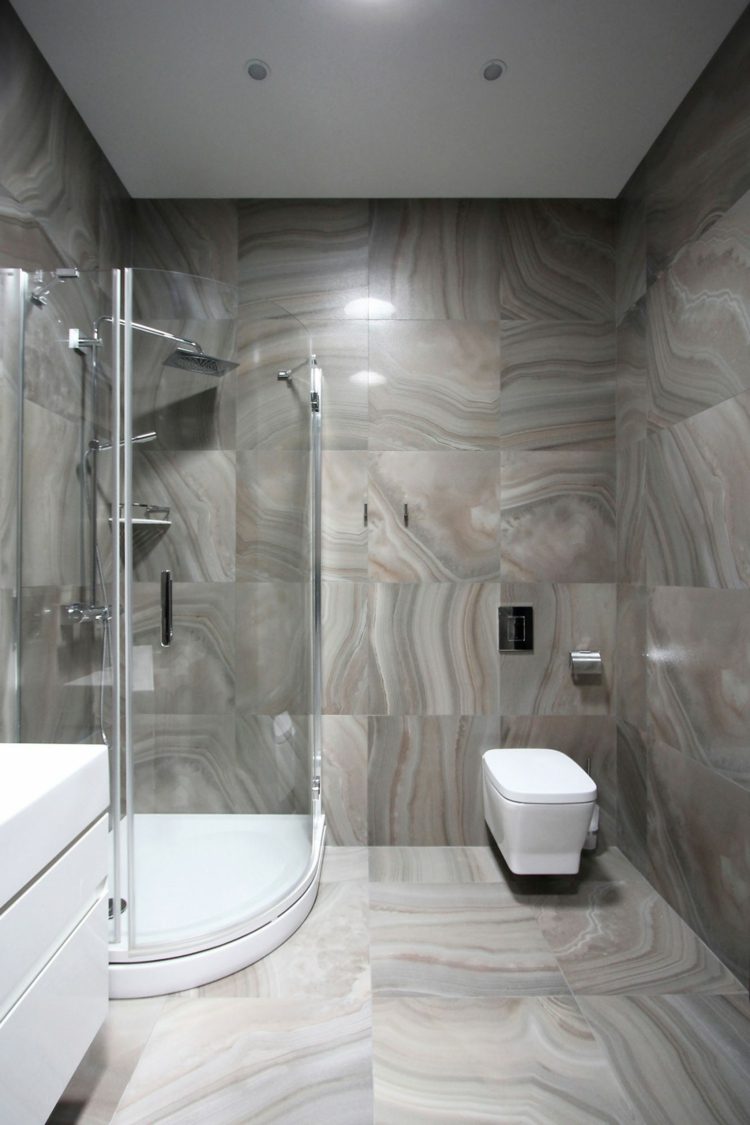 badrum lyxig design penthouse marmor kakel duschhörna