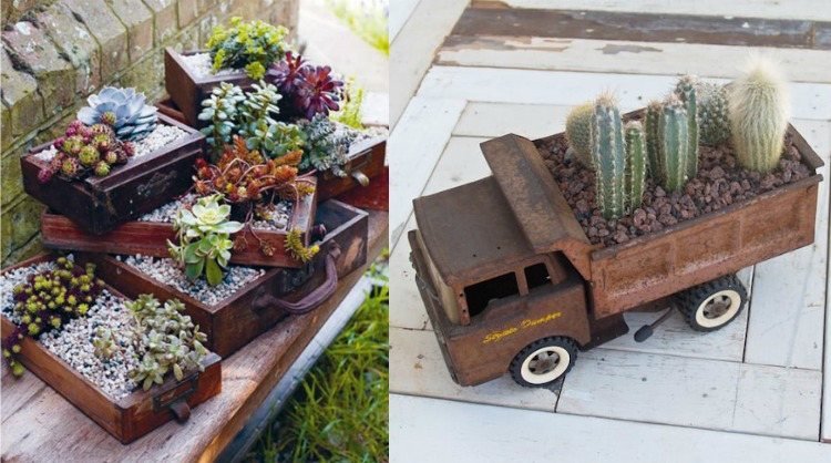 planter-utanför-huseleek-plant-låda-barnvagn-leksak-galler