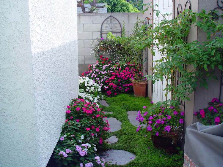 lättskött-tilldelning-trädgård-terrasser-petunier-rosa-vit-lila-markskydd
