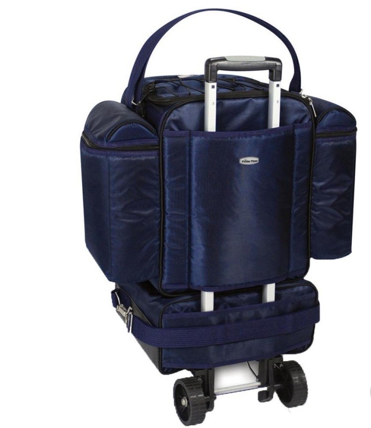 picknick-recept-tillbehör-resväska-cyklar-mörkblå-avdelningar-funktionell-praktisk