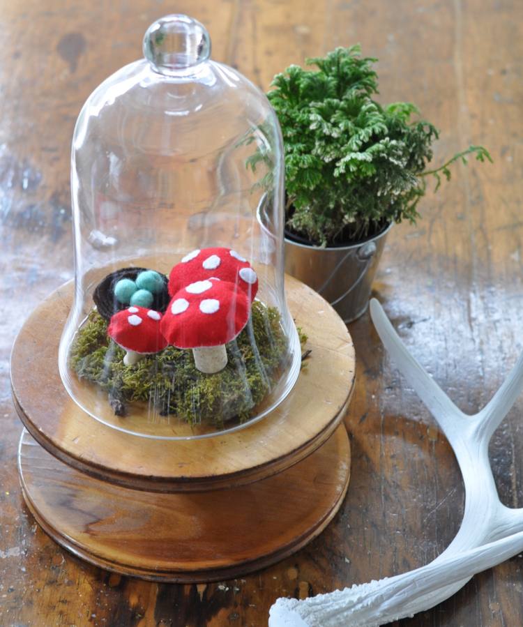tinker svamp mossa diorama klockburk