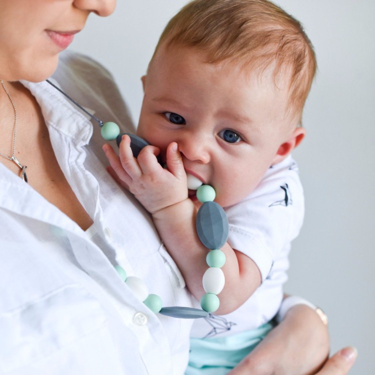 Tandkedja baby smycken mor silikon BPA-fri