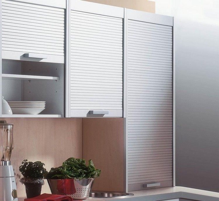 dörrsystem-köks överskåp-lamell-dörrar-aluminium-ädel-optik-modern