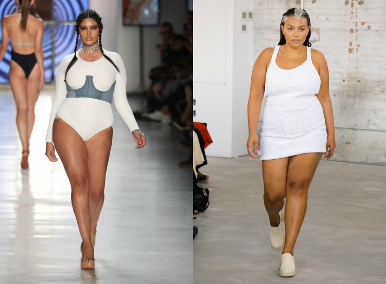 plus size mode trender catwalk bodysuit