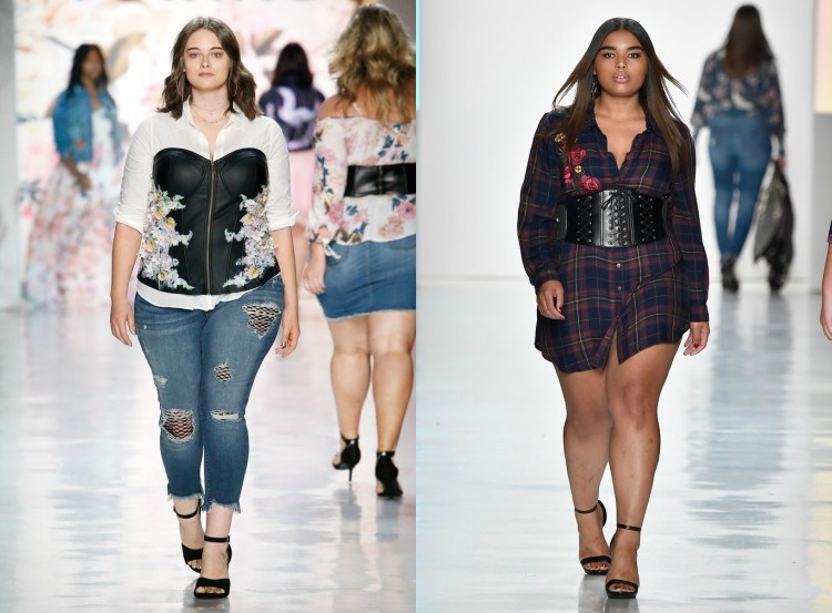 plus storlek modetrender catwalk korsett trend