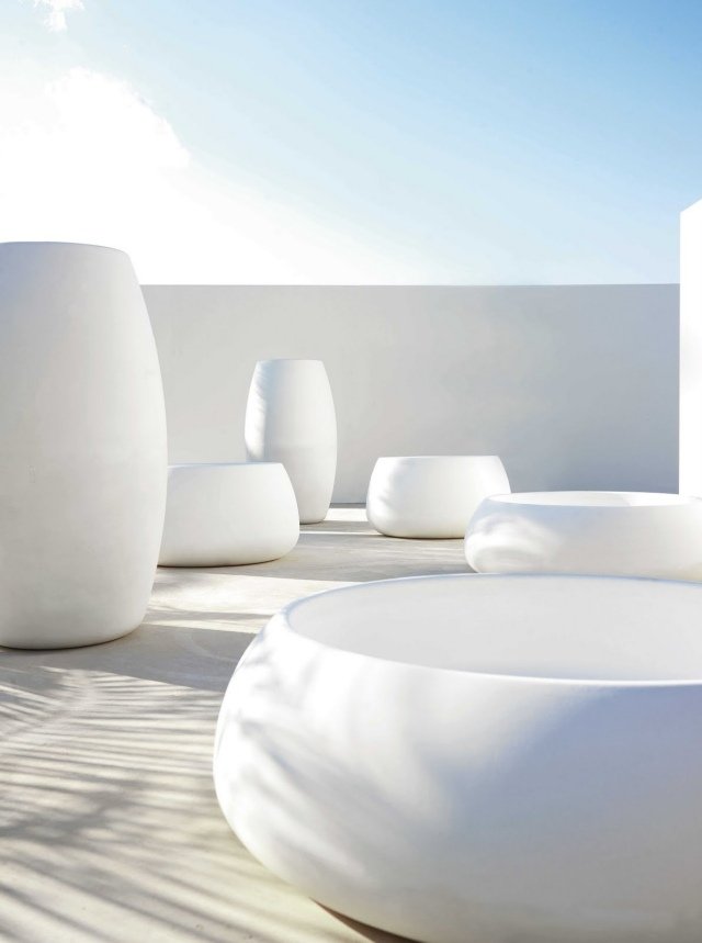 designplanterbelysning av polyeten integrerar modern