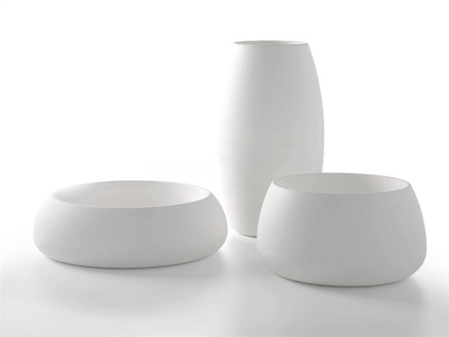 polyeten-designer-planter-med-belysning vit rund