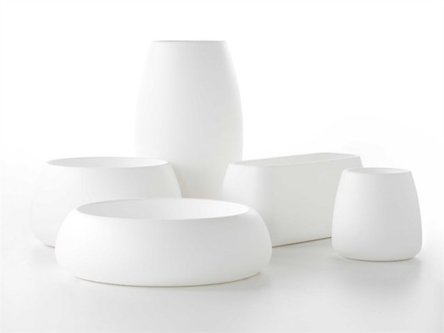 designplanter av polyeten med runda storlekar