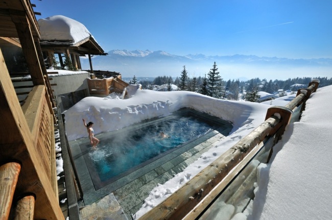 Poolbergen Schweiz Alperna semester sommar plan