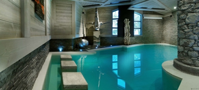 Pool i huset bygga original idéform