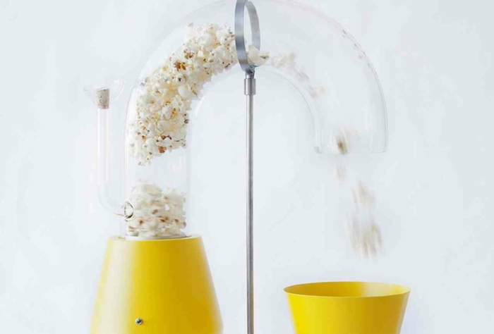 popcorn metall plast kork köksredskap idé