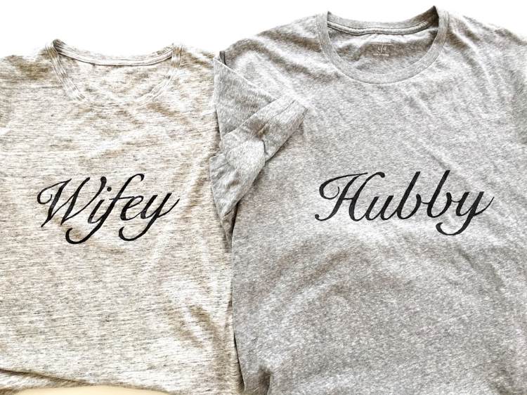 Par T-shirts-gör-det-själv-design-instruktioner-wifey-hubby
