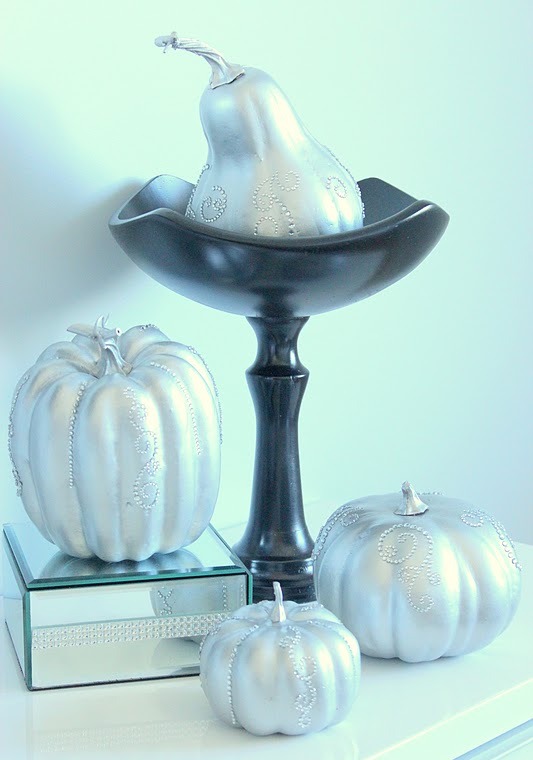 glänsande-silver-halloween-pumpor