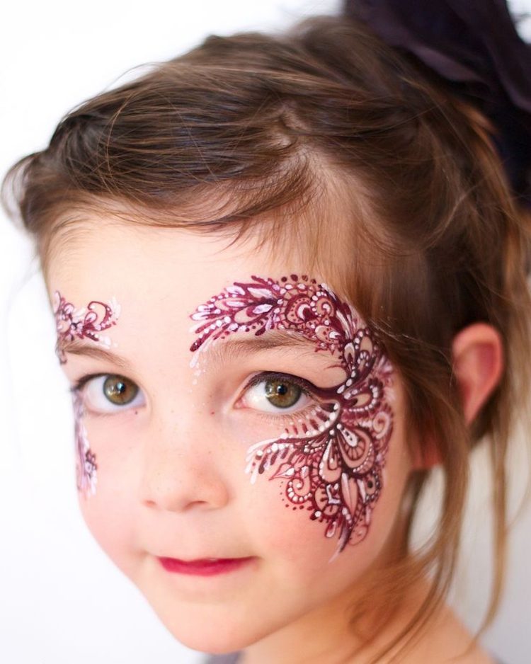 princess make up girl spets ögonmask filigran