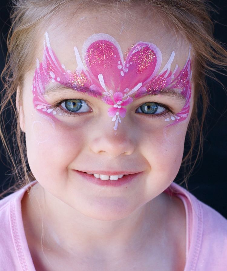princess make up girl pink eye mask glitter
