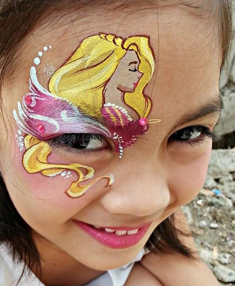 princess make up girl eye dekorera kreativt