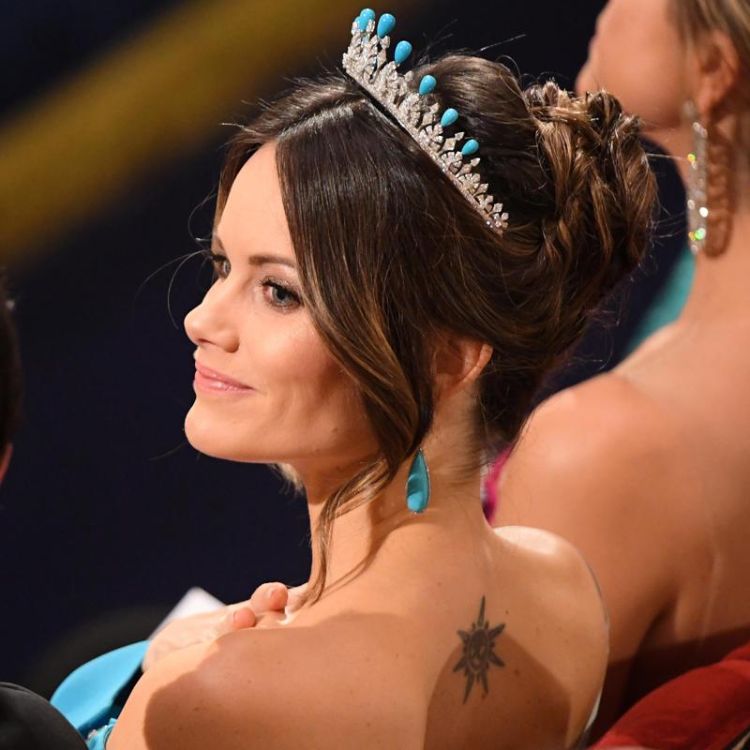diadem från bröllopet med prinsessan sofia och tatuering