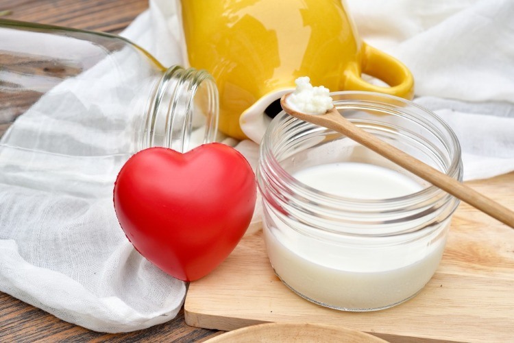 hälsosam kost med naturlig yoghurt lactobacilus bulgaricus probiotika mat
