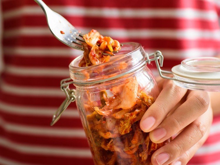 Kimchi -recept Naturliga probiotiska livsmedel Tips för hälsosam kost