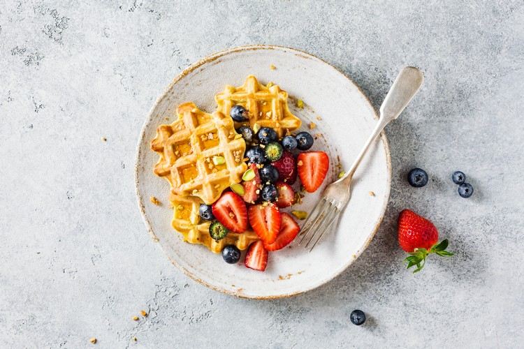 Whey Protein Waffles Recept Low Carb Frukost för viktminskning