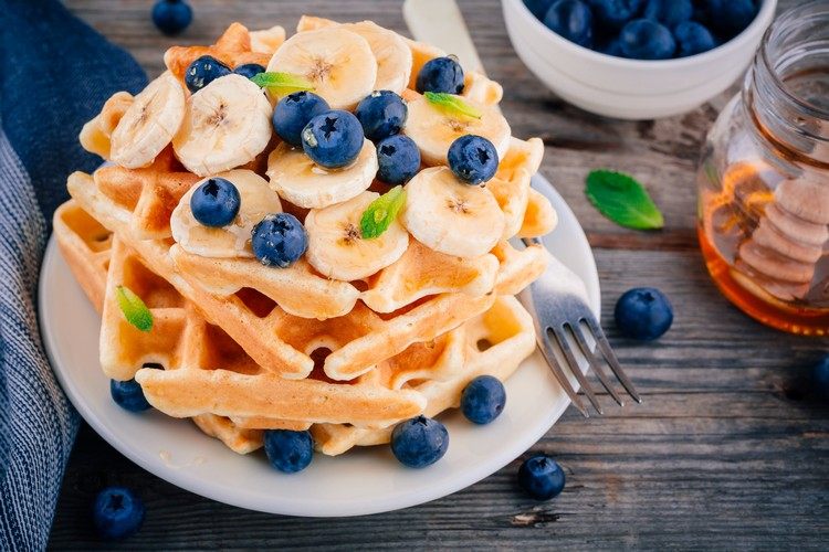 Protein lågkarbohydrater våfflor den bästa frukosten för viktminskning