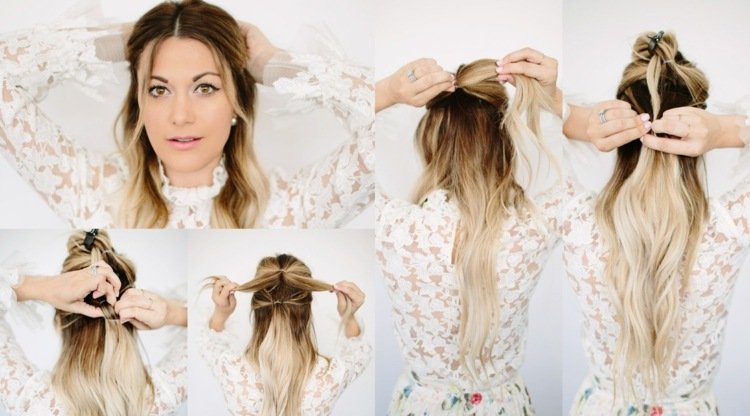 Pull-Through Braid Instructions Långt hår flätade frisyrer med instruktioner