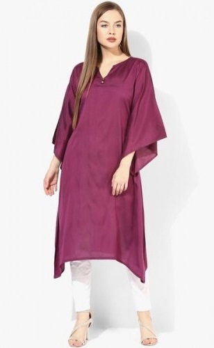Pitkä violetti Salwar -puku