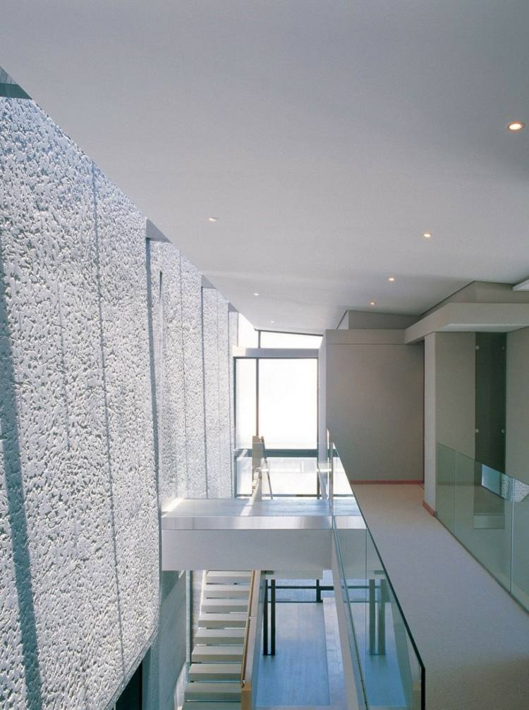 gipsväggar minimalistisk stil väggdesign idé grov design