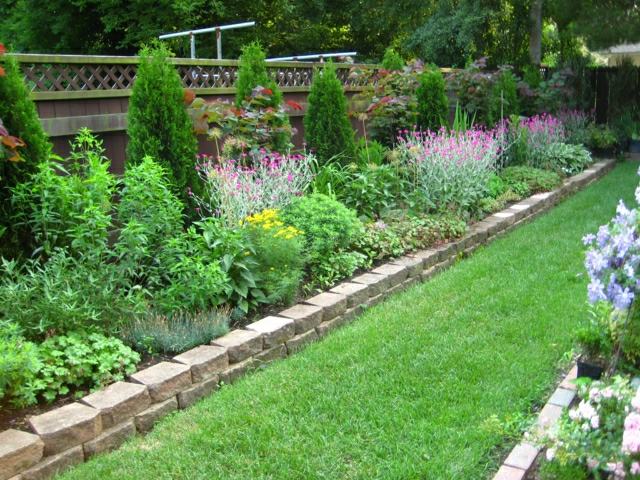 Lägga gräsmatta kantstenar idéer trädgård gräns stenar naturligt original
