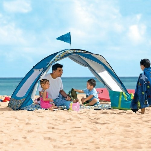 Camping strand skydd tält typer design idéer