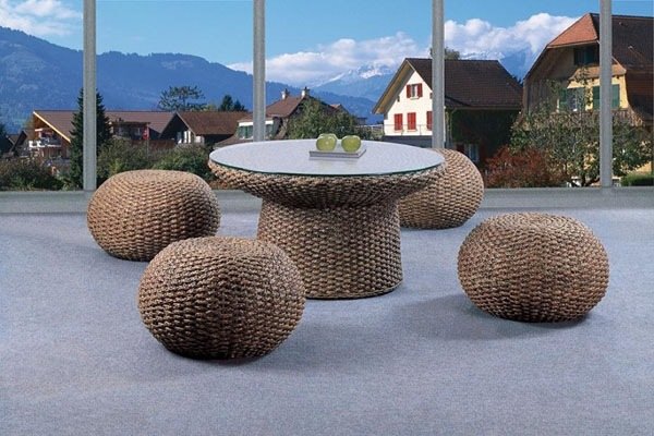 Polyrattan möbler sittgrupp soffgrupp