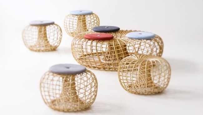 Rottingmöbler Cane-Line fiber Nest-kollektion Foersom-Hiort Lorenzen Design