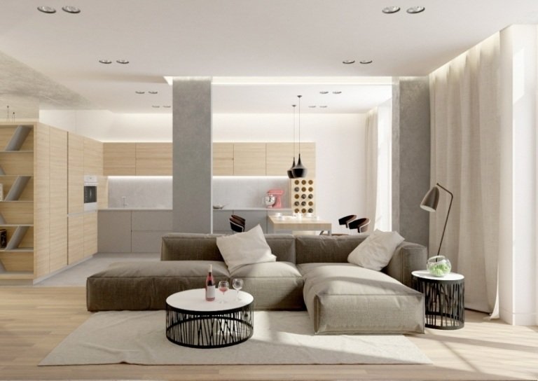 inredning-idéer-grå-vit-vardagsrum-soffa-moduler-stoppat sidobord